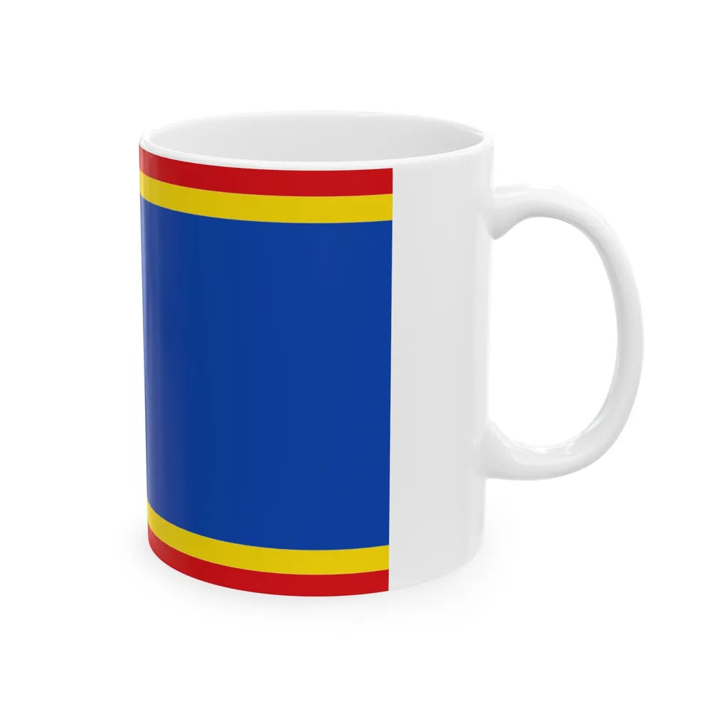 Flag of Nordfriesland Germany - White Coffee Mug-Go Mug Yourself