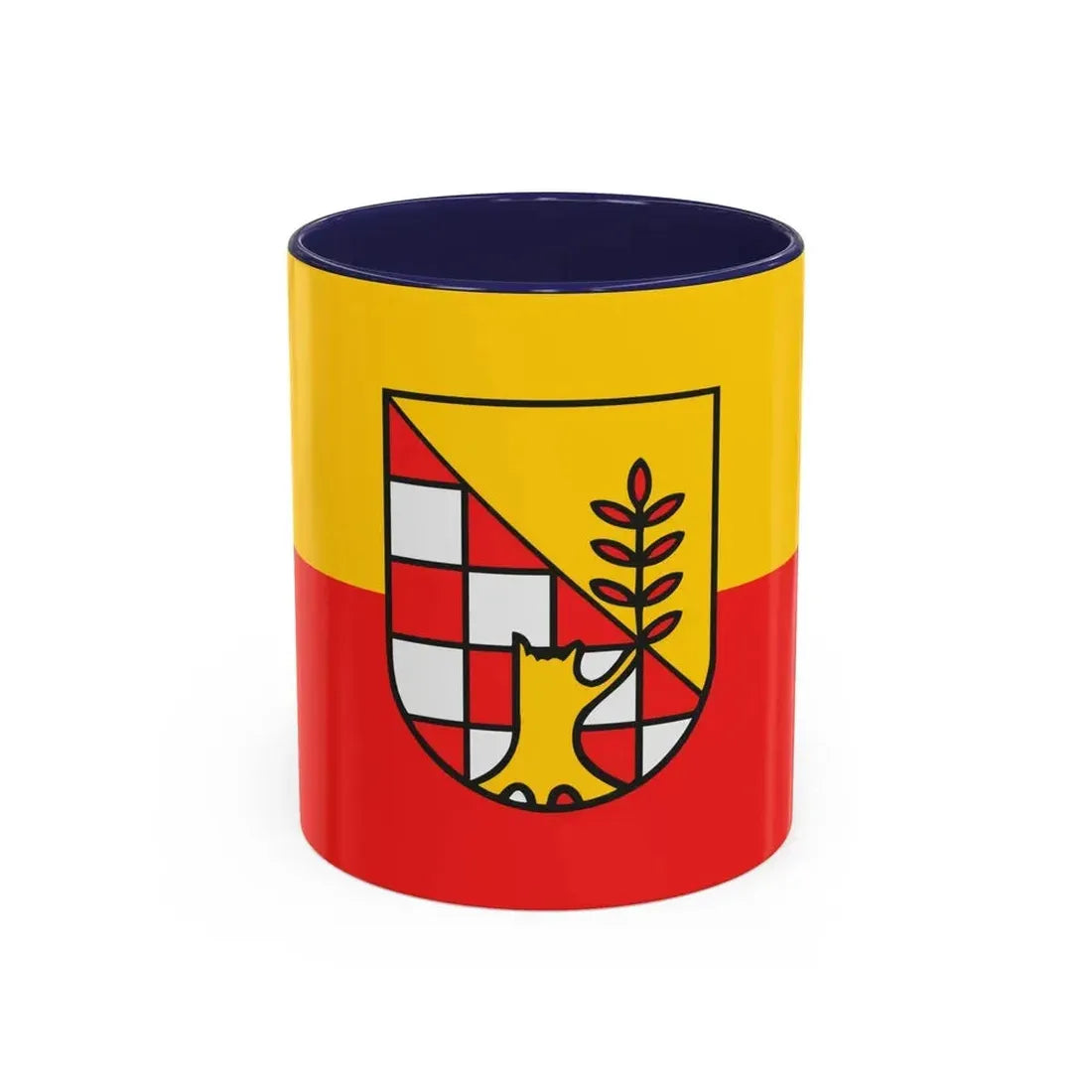 Flag of Nordhausen Germany - Accent Coffee Mug 11oz Navy - Go Mug Yourself