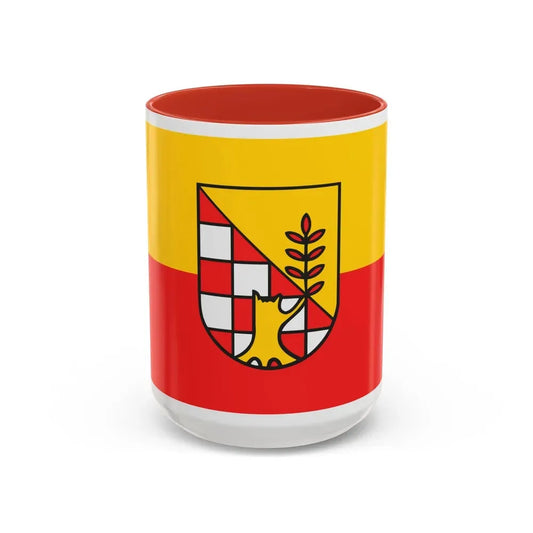 Flag of Nordhausen Germany - Accent Coffee Mug 15oz Red - Go Mug Yourself
