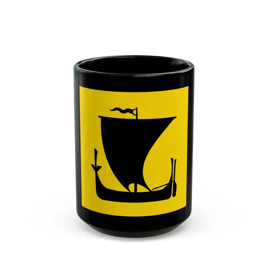 Flag of Nordland Norway - Black Coffee Mug 15oz - Go Mug Yourself