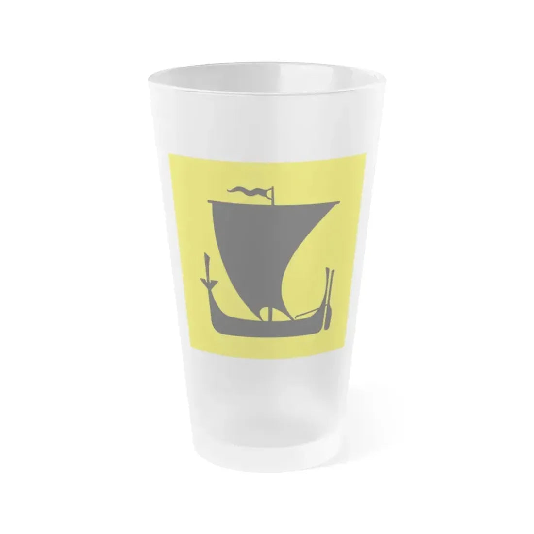 Flag of Nordland Norway - Frosted Pint Glass 16oz 16oz Frosted - Go Mug Yourself