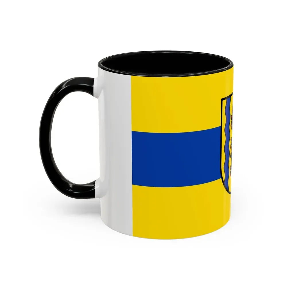 Flag of Nordsachsen Germany - Accent Coffee Mug - Go Mug Yourself