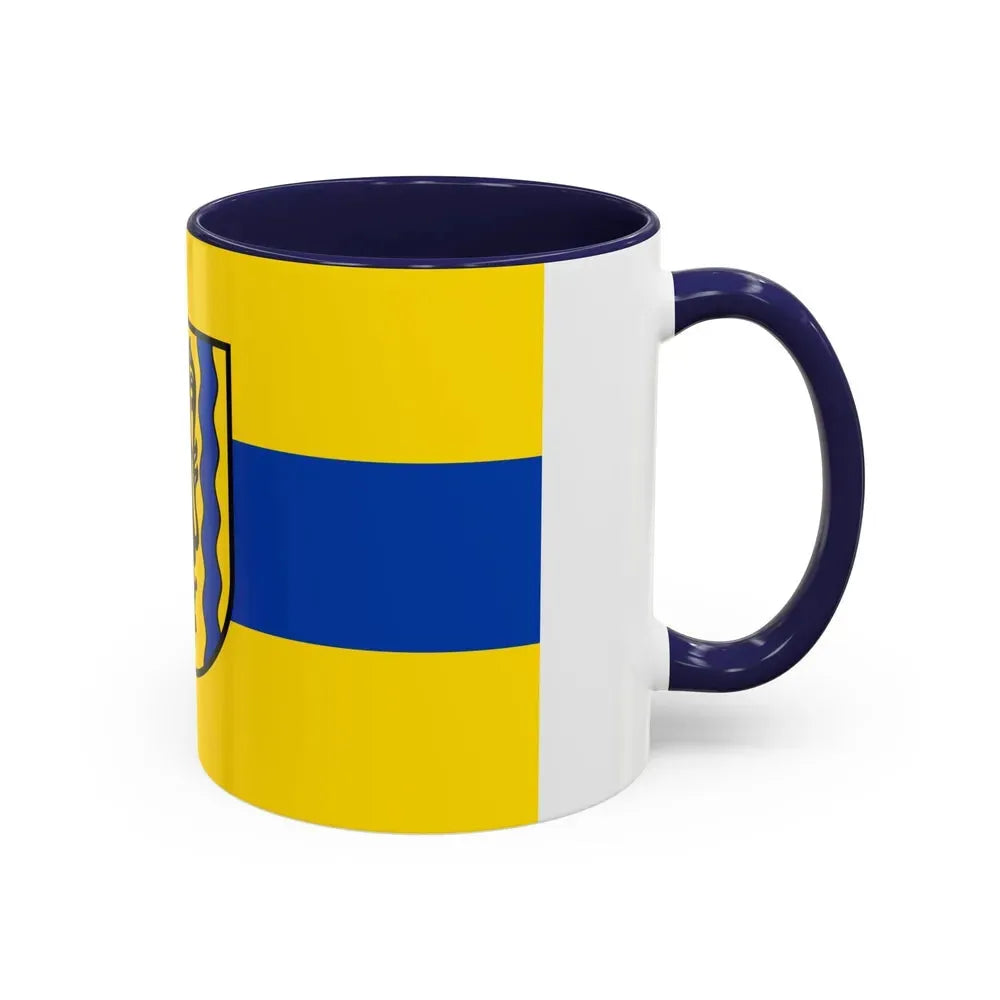 Flag of Nordsachsen Germany - Accent Coffee Mug - Go Mug Yourself