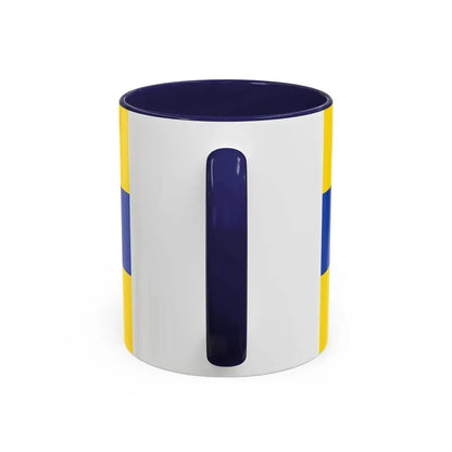 Flag of Nordsachsen Germany - Accent Coffee Mug - Go Mug Yourself