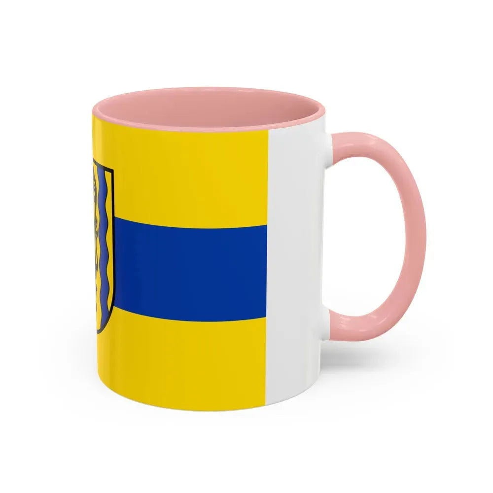Flag of Nordsachsen Germany - Accent Coffee Mug - Go Mug Yourself