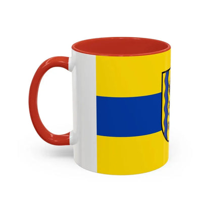 Flag of Nordsachsen Germany - Accent Coffee Mug - Go Mug Yourself