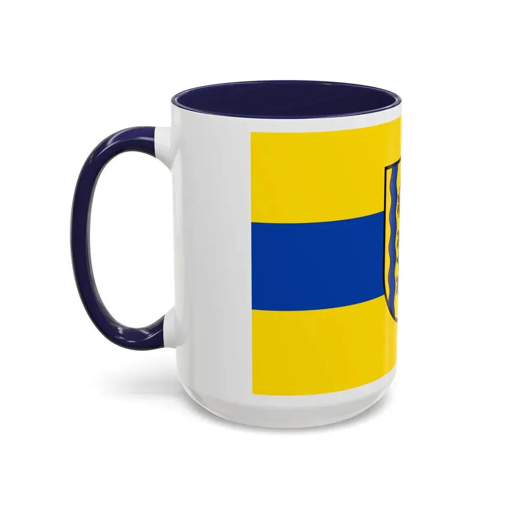Flag of Nordsachsen Germany - Accent Coffee Mug - Go Mug Yourself