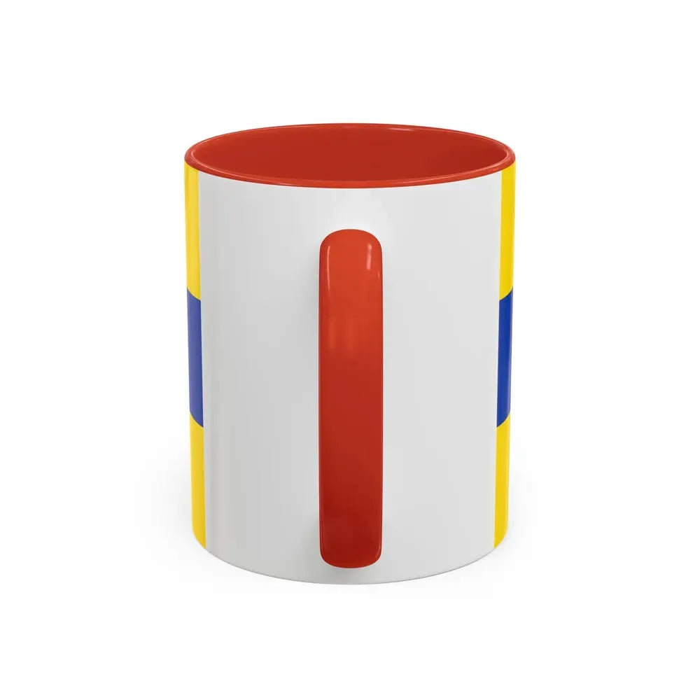 Flag of Nordsachsen Germany - Accent Coffee Mug - Go Mug Yourself