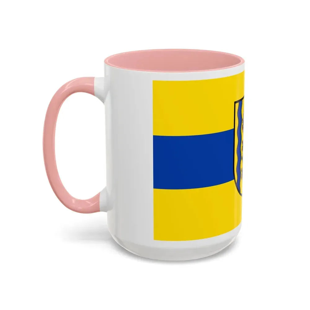 Flag of Nordsachsen Germany - Accent Coffee Mug - Go Mug Yourself