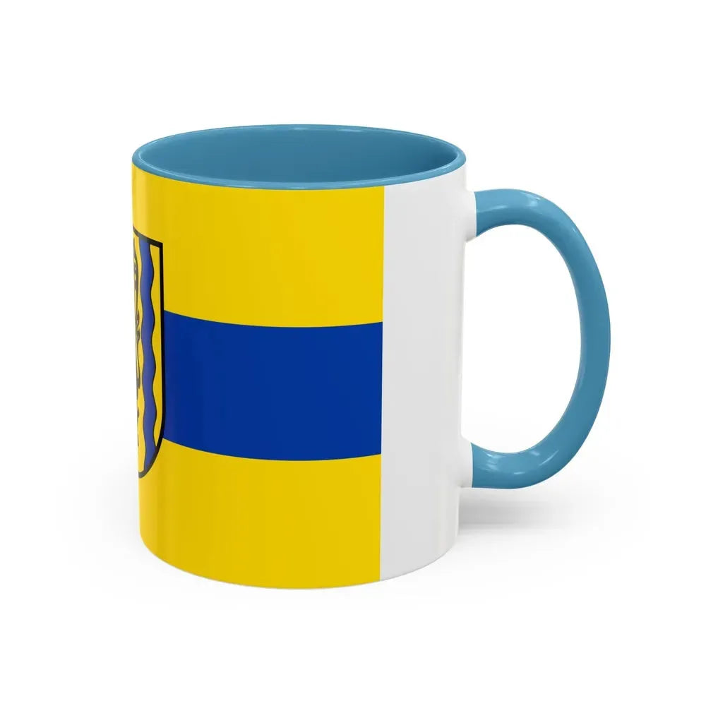 Flag of Nordsachsen Germany - Accent Coffee Mug - Go Mug Yourself