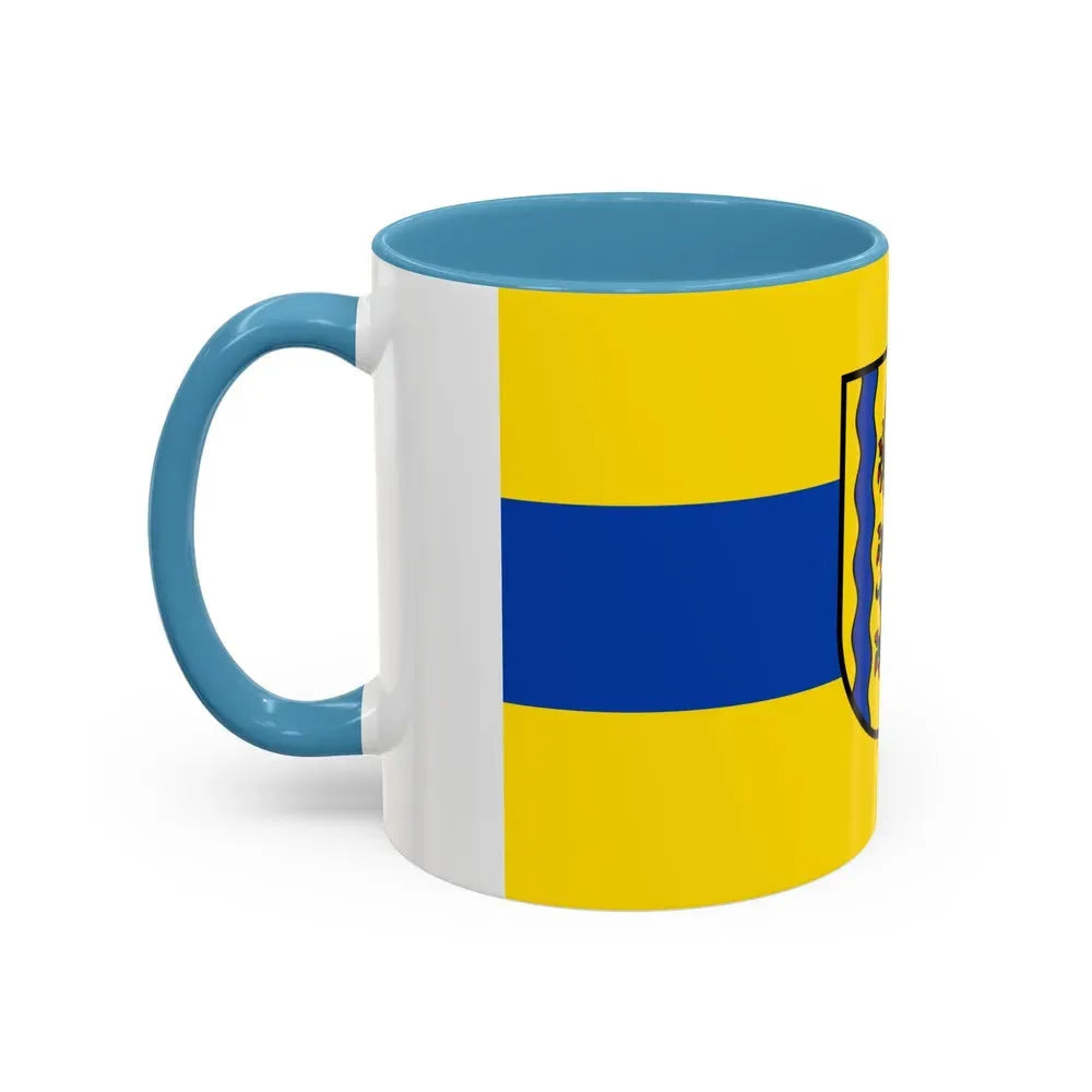 Flag of Nordsachsen Germany - Accent Coffee Mug - Go Mug Yourself