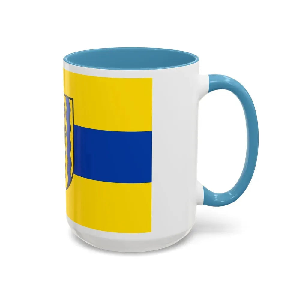 Flag of Nordsachsen Germany - Accent Coffee Mug - Go Mug Yourself