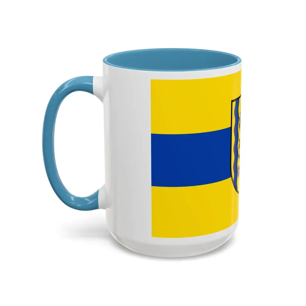 Flag of Nordsachsen Germany - Accent Coffee Mug - Go Mug Yourself