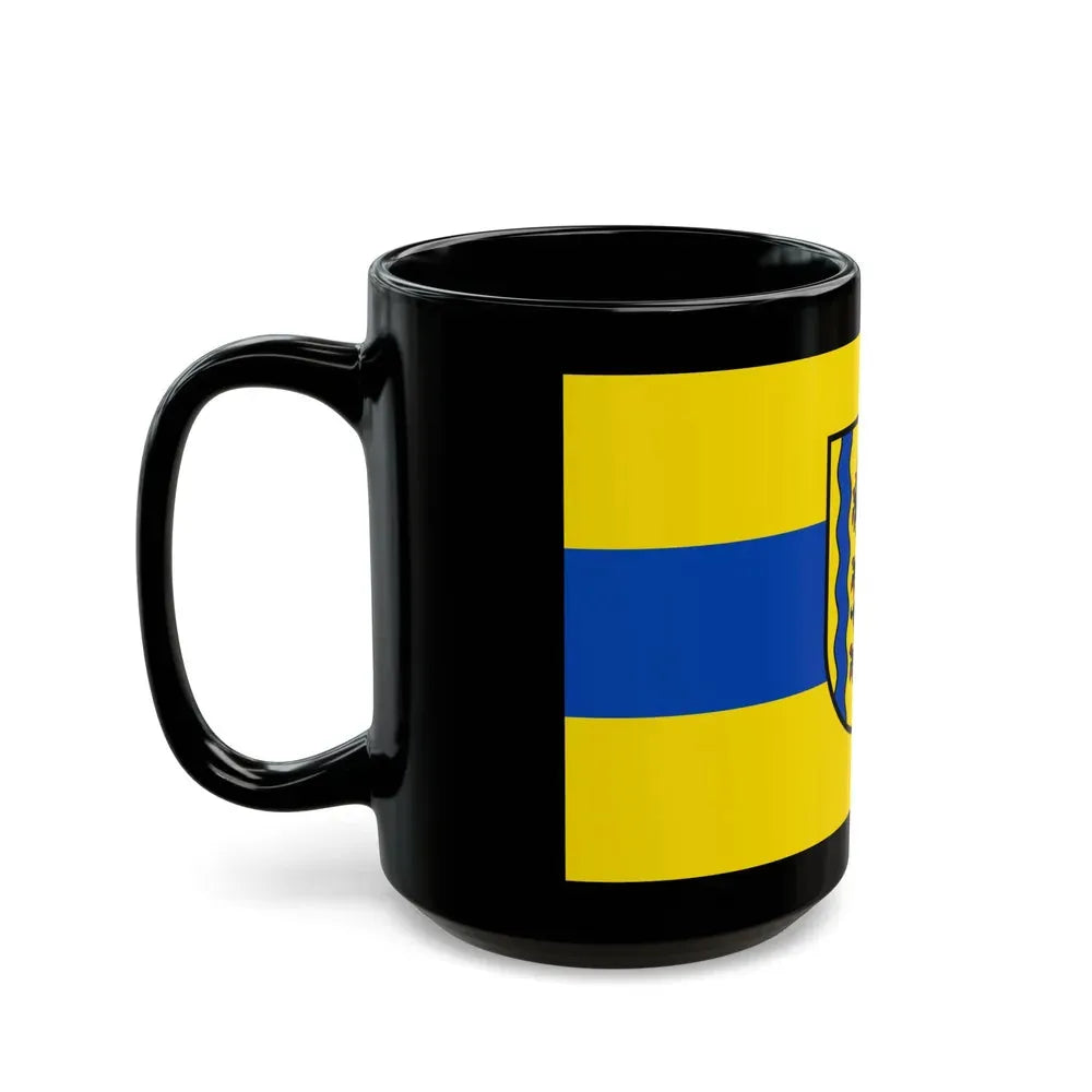 Flag of Nordsachsen Germany - Black Coffee Mug - Go Mug Yourself