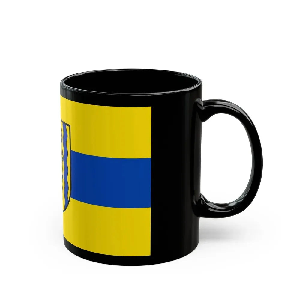 Flag of Nordsachsen Germany - Black Coffee Mug - Go Mug Yourself
