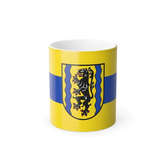 Flag of Nordsachsen Germany - Color Changing Coffee Mug 11oz - Go Mug Yourself
