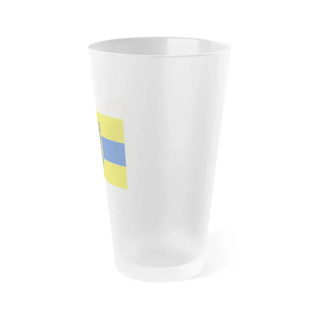 Flag of Nordsachsen Germany - Frosted Pint Glass 16oz - Go Mug Yourself