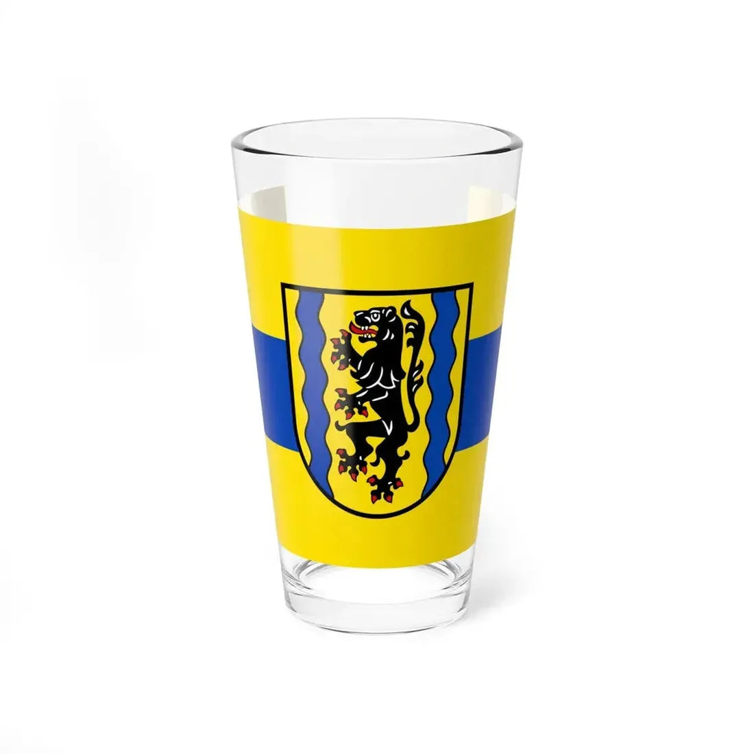 Flag of Nordsachsen Germany - Pint Glass 16oz 16oz - Go Mug Yourself