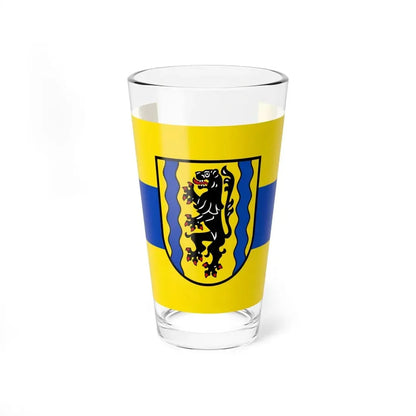 Flag of Nordsachsen Germany - Pint Glass 16oz 16oz - Go Mug Yourself