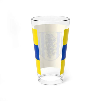 Flag of Nordsachsen Germany - Pint Glass 16oz - Go Mug Yourself