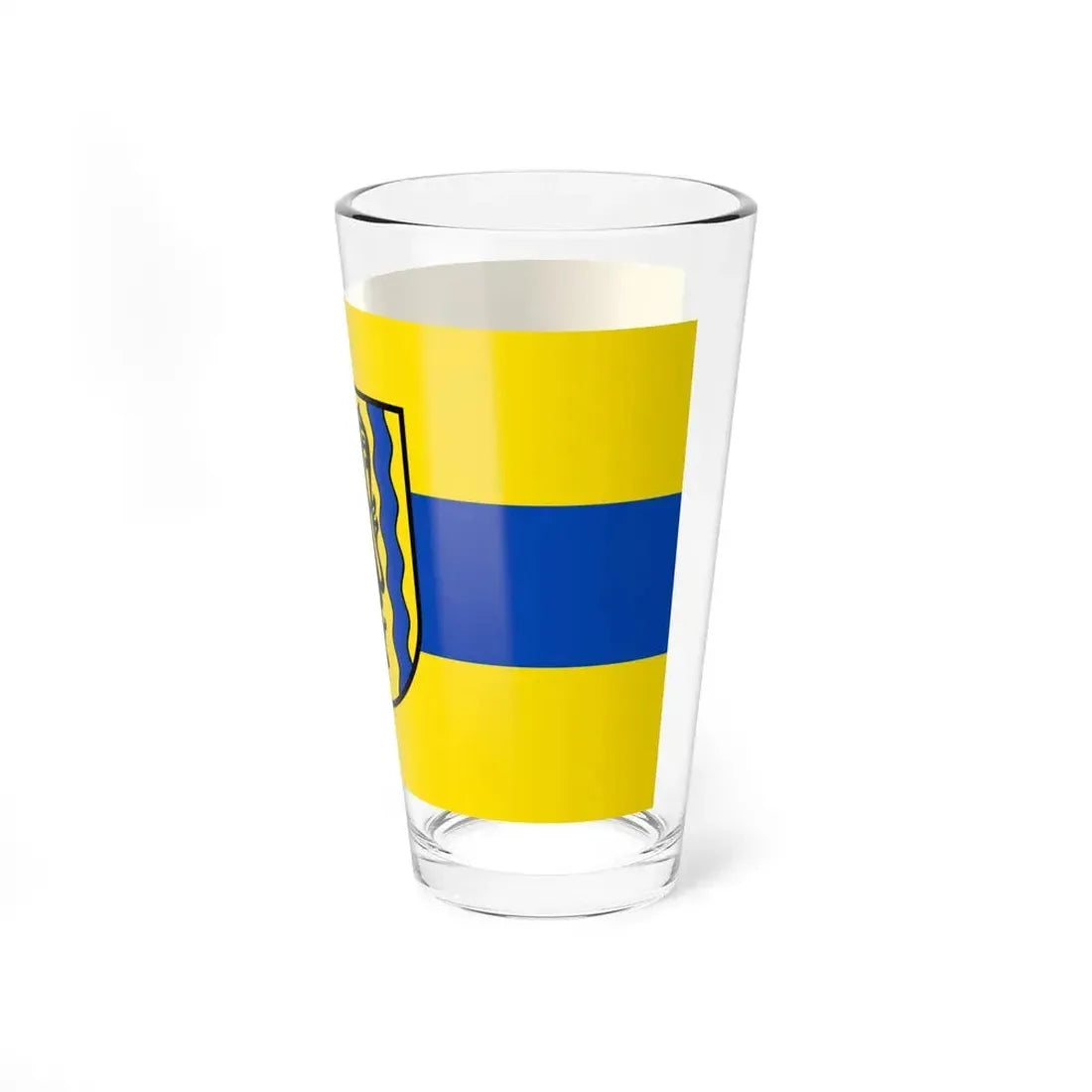 Flag of Nordsachsen Germany - Pint Glass 16oz - Go Mug Yourself