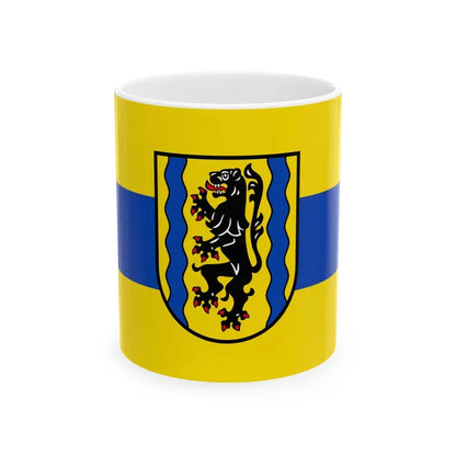 Flag of Nordsachsen Germany - White Coffee Mug 11oz - Go Mug Yourself