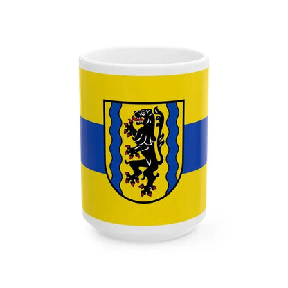 Flag of Nordsachsen Germany - White Coffee Mug - Go Mug Yourself