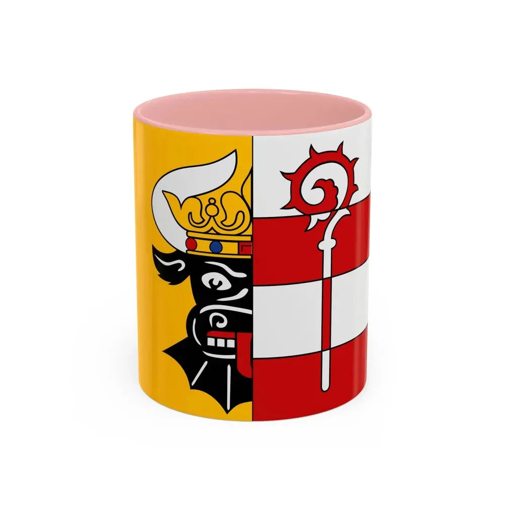 Flag of Nordwestmecklenburg Germany - Accent Coffee Mug 11oz Pink - Go Mug Yourself