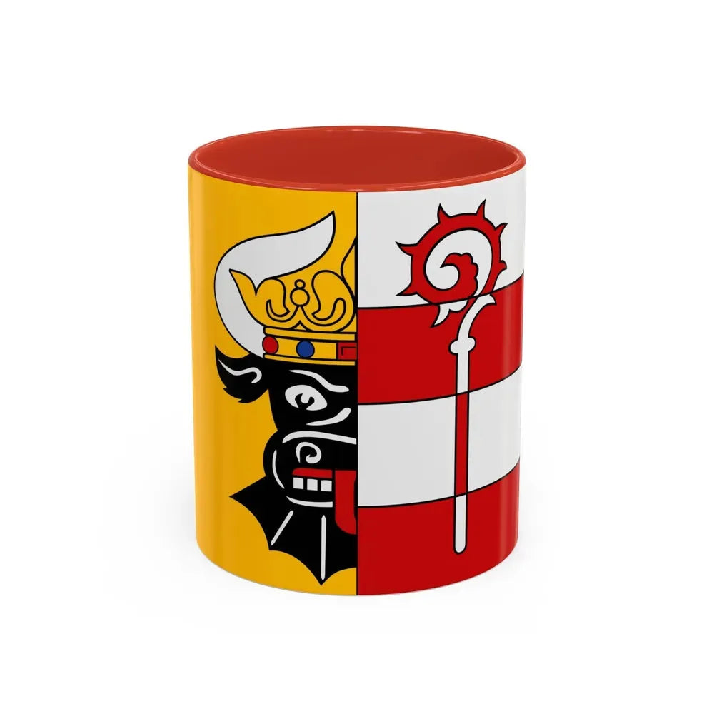 Flag of Nordwestmecklenburg Germany - Accent Coffee Mug 11oz Red - Go Mug Yourself