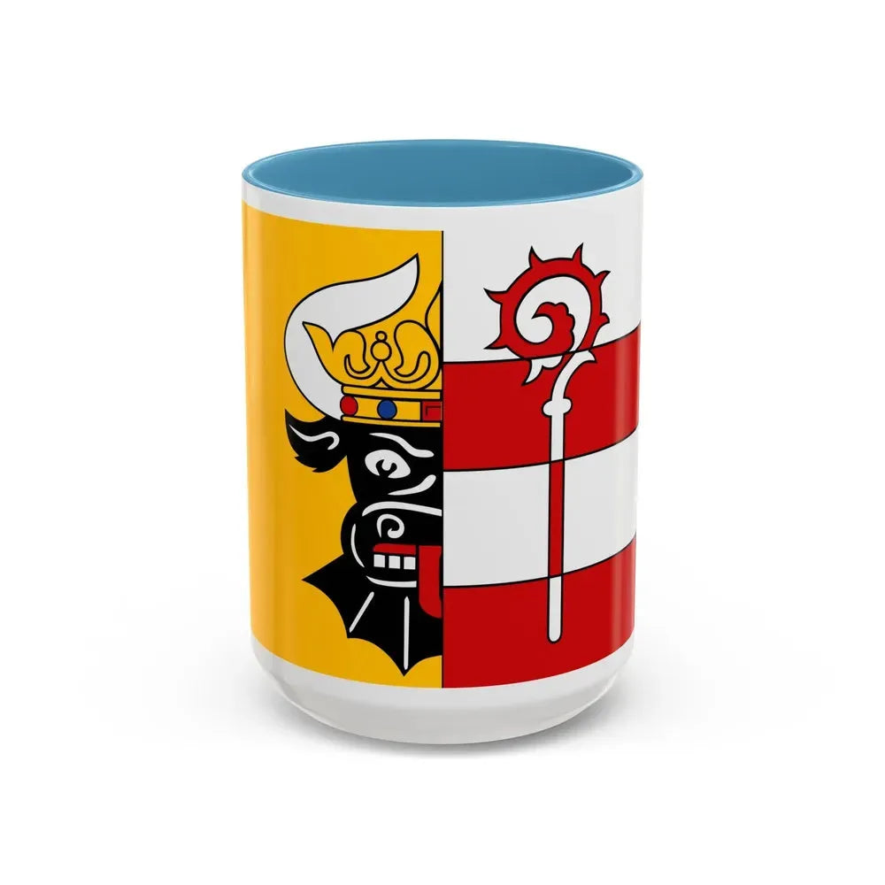 Flag of Nordwestmecklenburg Germany - Accent Coffee Mug 15oz Light Blue - Go Mug Yourself