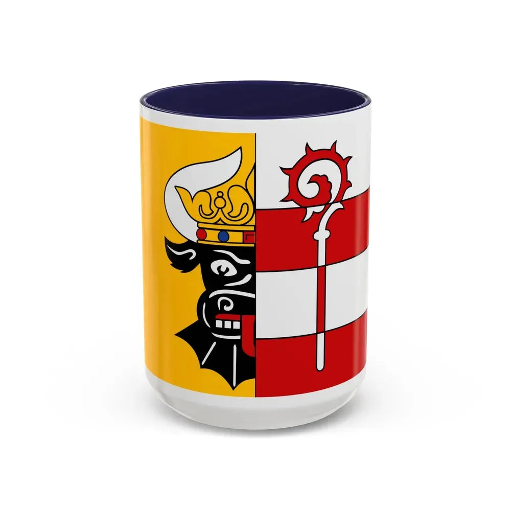 Flag of Nordwestmecklenburg Germany - Accent Coffee Mug 15oz Navy - Go Mug Yourself