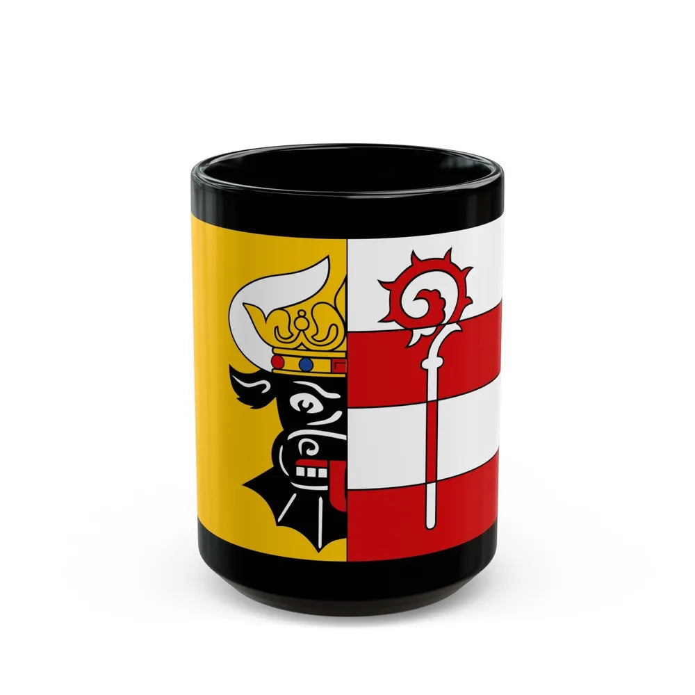 Flag of Nordwestmecklenburg Germany - Black Coffee Mug-15oz-Go Mug Yourself