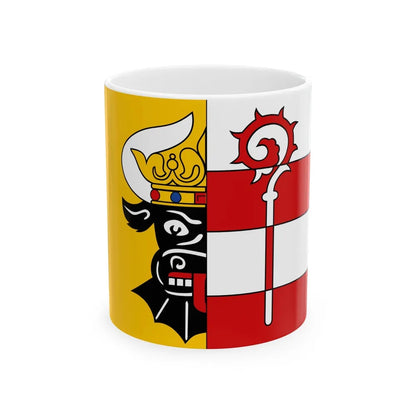 Flag of Nordwestmecklenburg Germany - White Coffee Mug-11oz-Go Mug Yourself