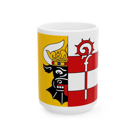 Flag of Nordwestmecklenburg Germany - White Coffee Mug-15oz-Go Mug Yourself