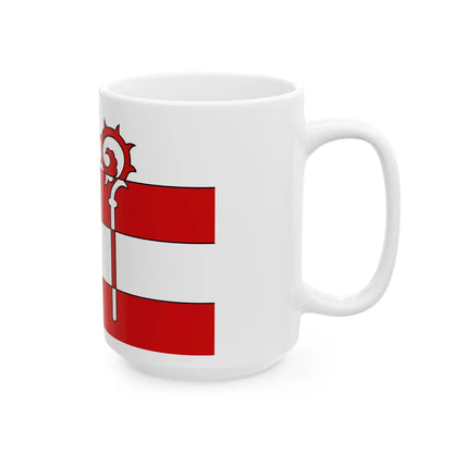 Flag of Nordwestmecklenburg Germany - White Coffee Mug-Go Mug Yourself