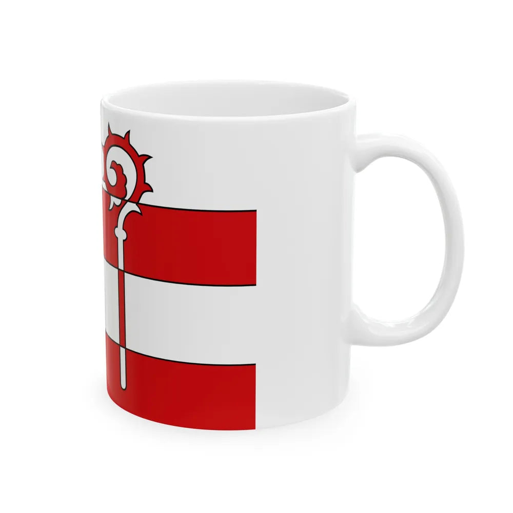 Flag of Nordwestmecklenburg Germany - White Coffee Mug-Go Mug Yourself