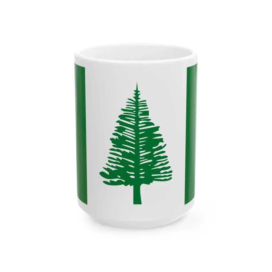 Flag of Norfolk Island (Australia) White Coffee Mug 15oz - Go Mug Yourself