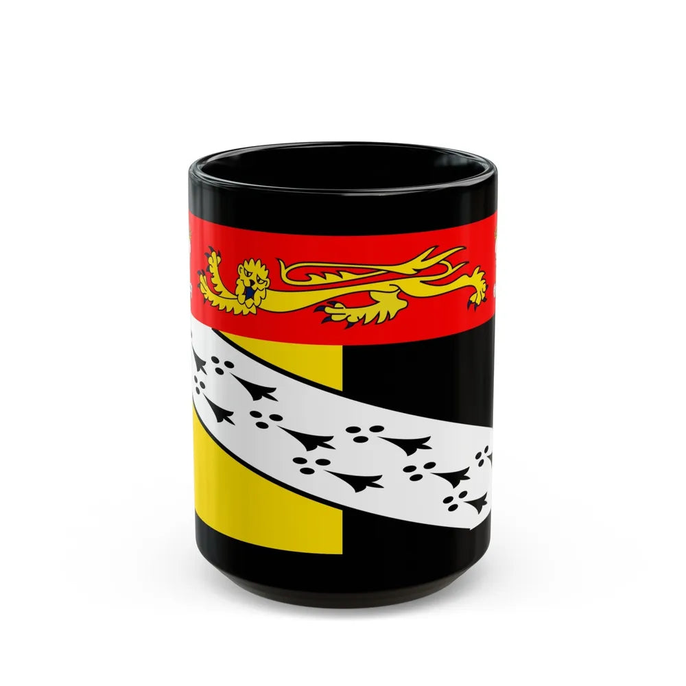 Flag of Norfolk UK - Black Coffee Mug-15oz-Go Mug Yourself