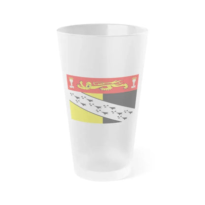 Flag of Norfolk UK - Frosted Pint Glass 16oz 16oz Frosted - Go Mug Yourself