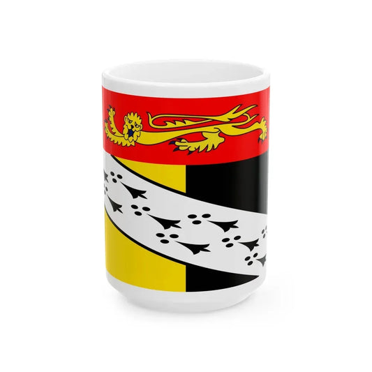 Flag of Norfolk UK - White Coffee Mug 15oz - Go Mug Yourself
