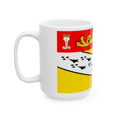 Flag of Norfolk UK - White Coffee Mug-Go Mug Yourself