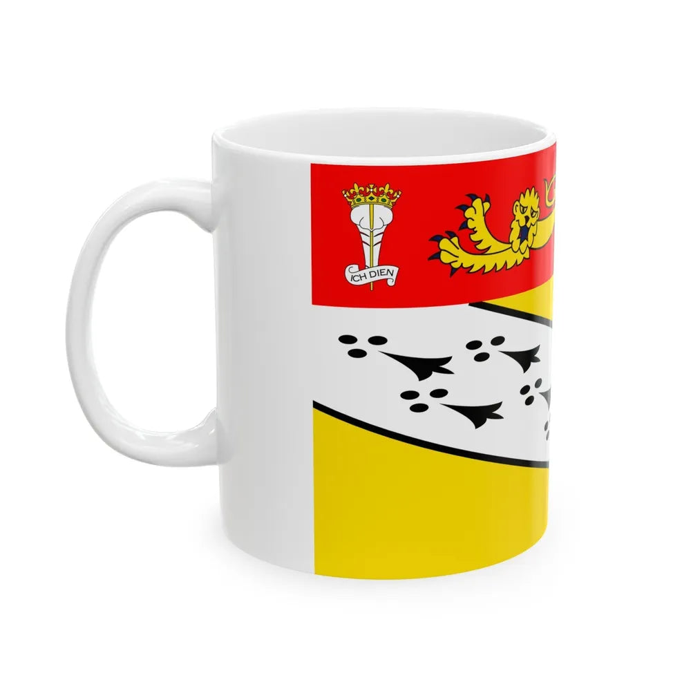 Flag of Norfolk UK - White Coffee Mug-Go Mug Yourself