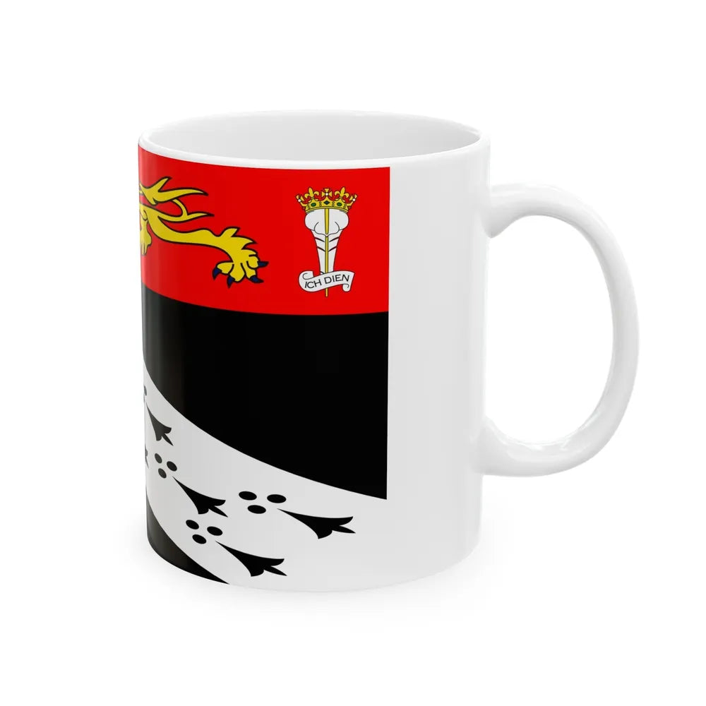 Flag of Norfolk UK - White Coffee Mug-Go Mug Yourself