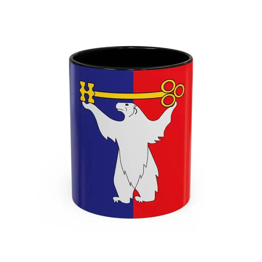Flag of Norilsk Krasnoyarsk Krai Russia - Accent Coffee Mug 11oz Black - Go Mug Yourself