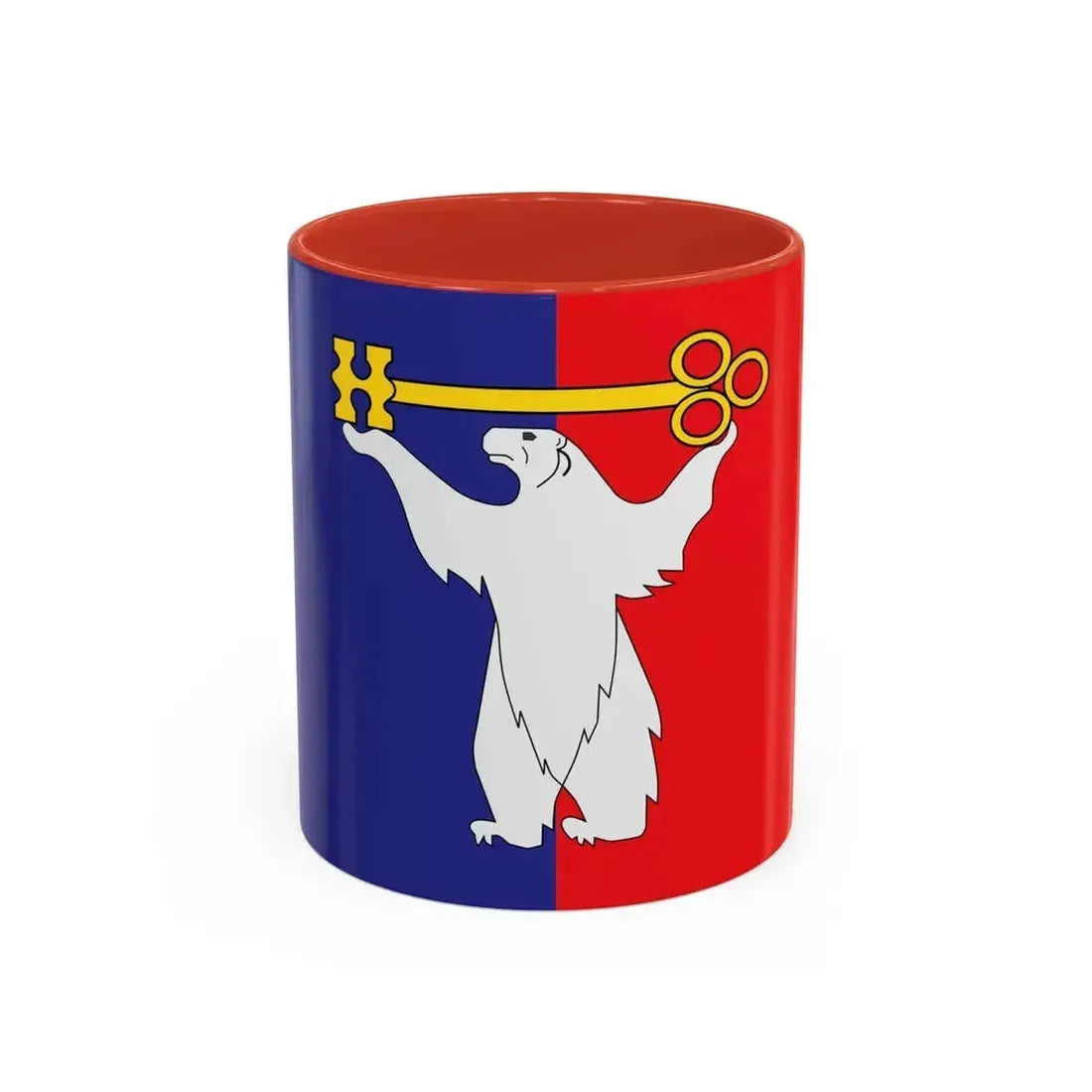 Flag of Norilsk Krasnoyarsk Krai Russia - Accent Coffee Mug 11oz Red - Go Mug Yourself