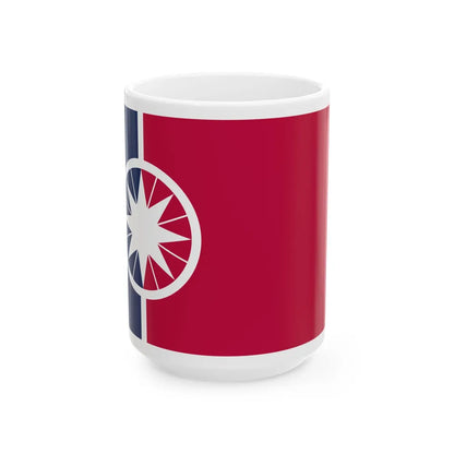 Flag of Norman Oklahoma (United States) White Coffee Mug 15oz - Go Mug Yourself
