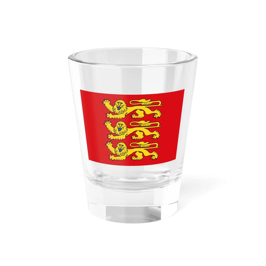 Flag of Normandie three-leopard version (France) Shot Glass 1.5oz 1.5oz - Go Mug Yourself