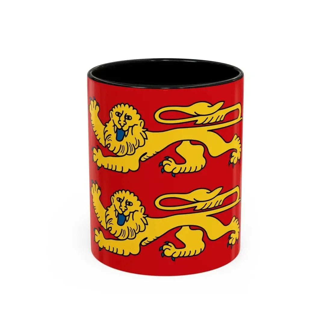 Flag of Normandy France 2 - Accent Coffee Mug 11oz Black - Go Mug Yourself