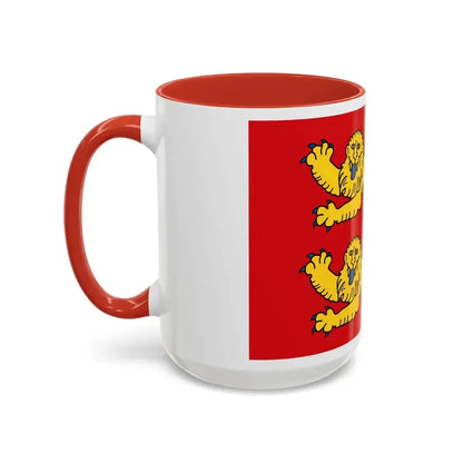 Flag of Normandy France 2 - Accent Coffee Mug - Go Mug Yourself