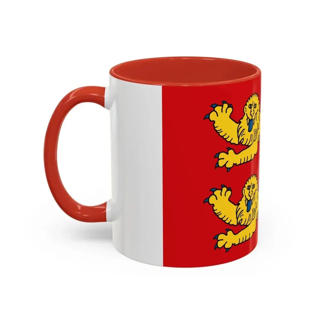 Flag of Normandy France 2 - Accent Coffee Mug - Go Mug Yourself